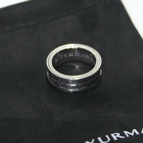 David Yurman Men's Sterling Silver Ring | SZ9 - Picture 4 of 5